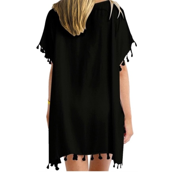 New! Chiffon Tassel Stylish Bikini Beach Coverup - Picture 2 of 2